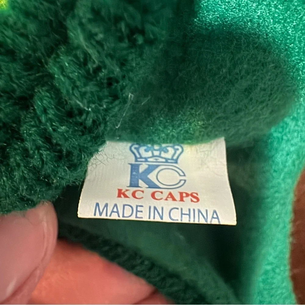 Vintage Super Couch Potato Green Winter Hat One Size Fits Most KC Caps